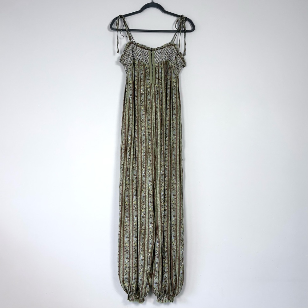 Intimately Free People Rule The World Floral Maxi Jumpsuit in Fern Combo Large - Picture 8 of 16